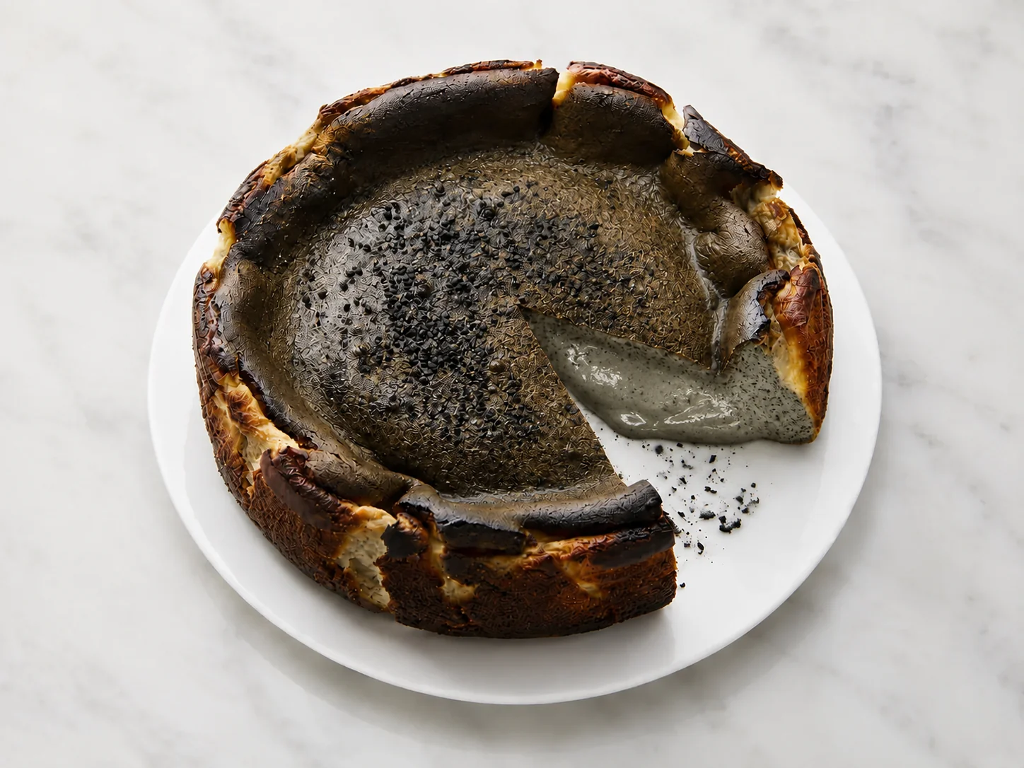 Basque Cheesecake — Black Sesame 6"