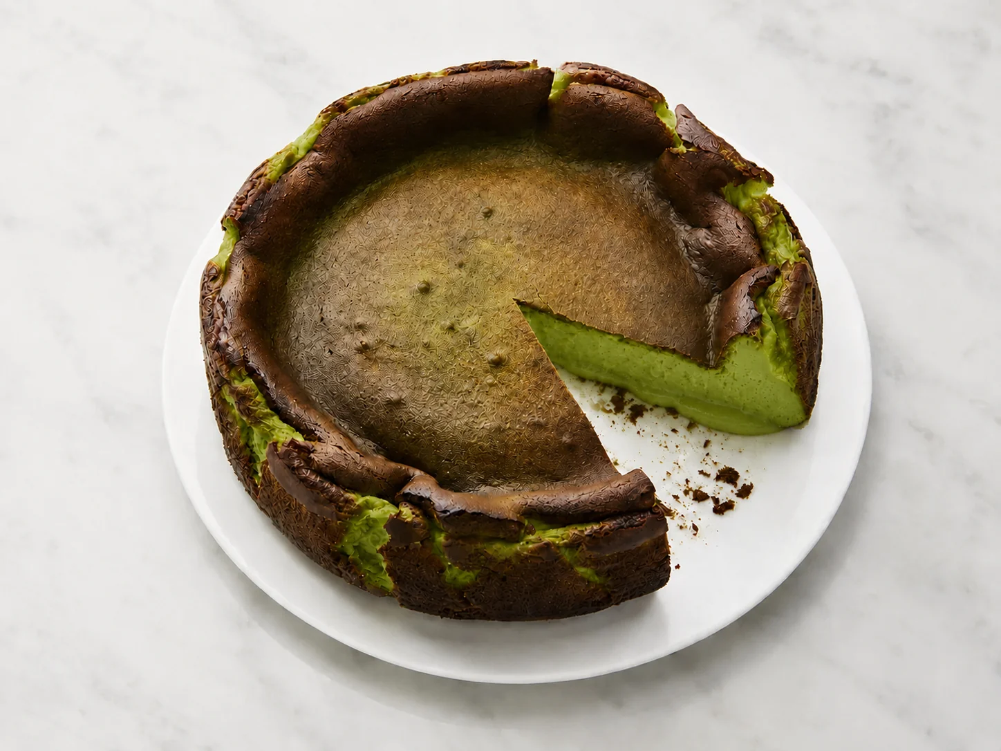 Basque Cheesecake — Matcha 6"