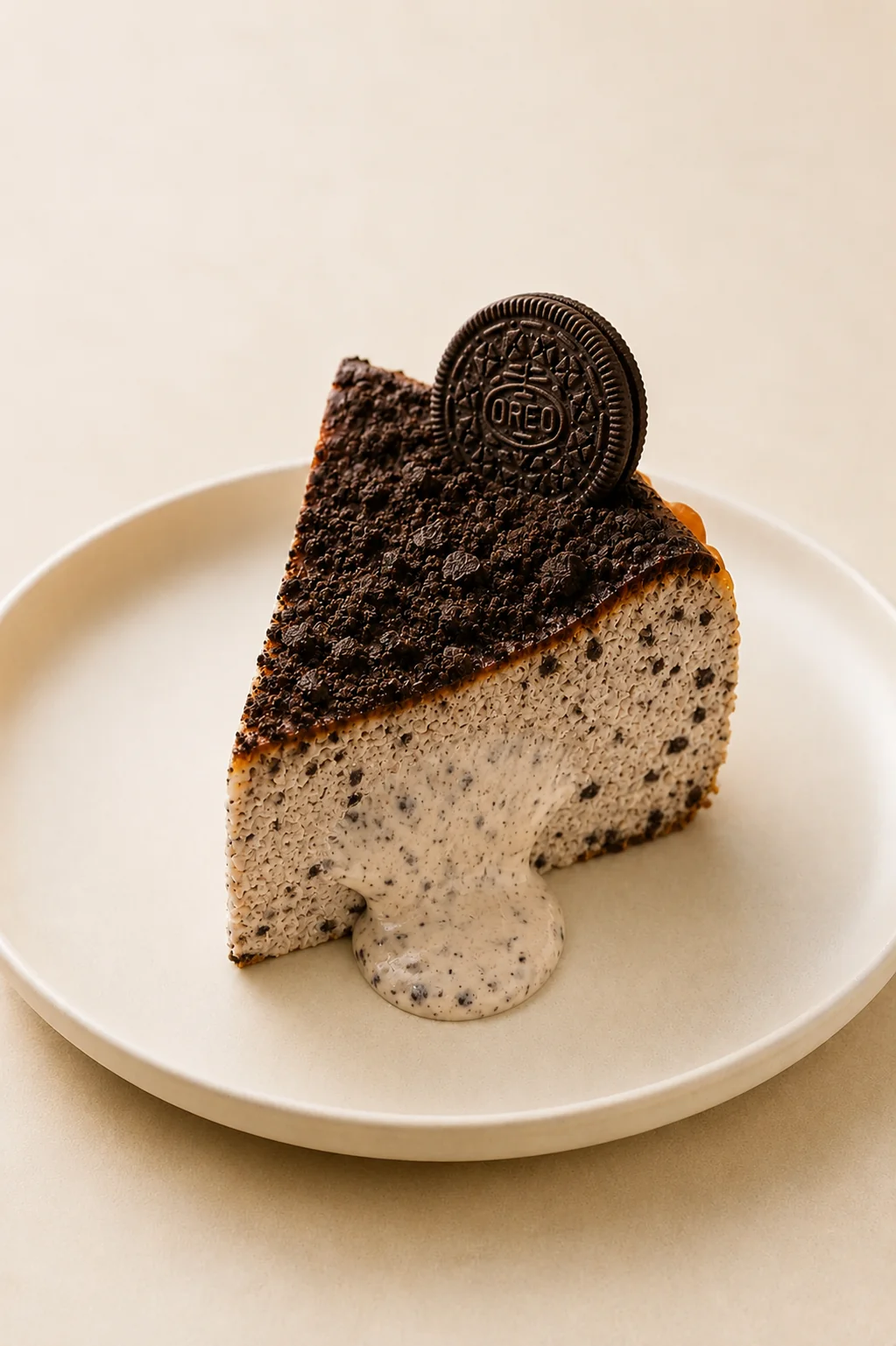 Basque Cheesecake — Oreo Slice