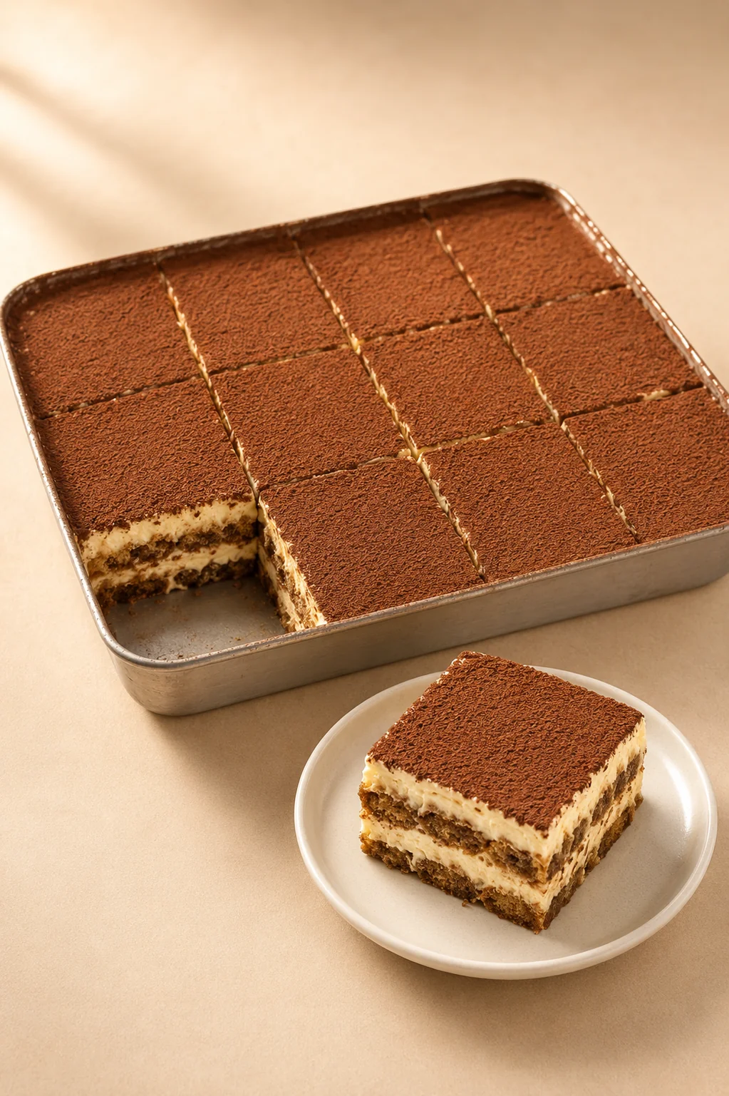 Tiramisu — Classic Tray (10–12 servings)