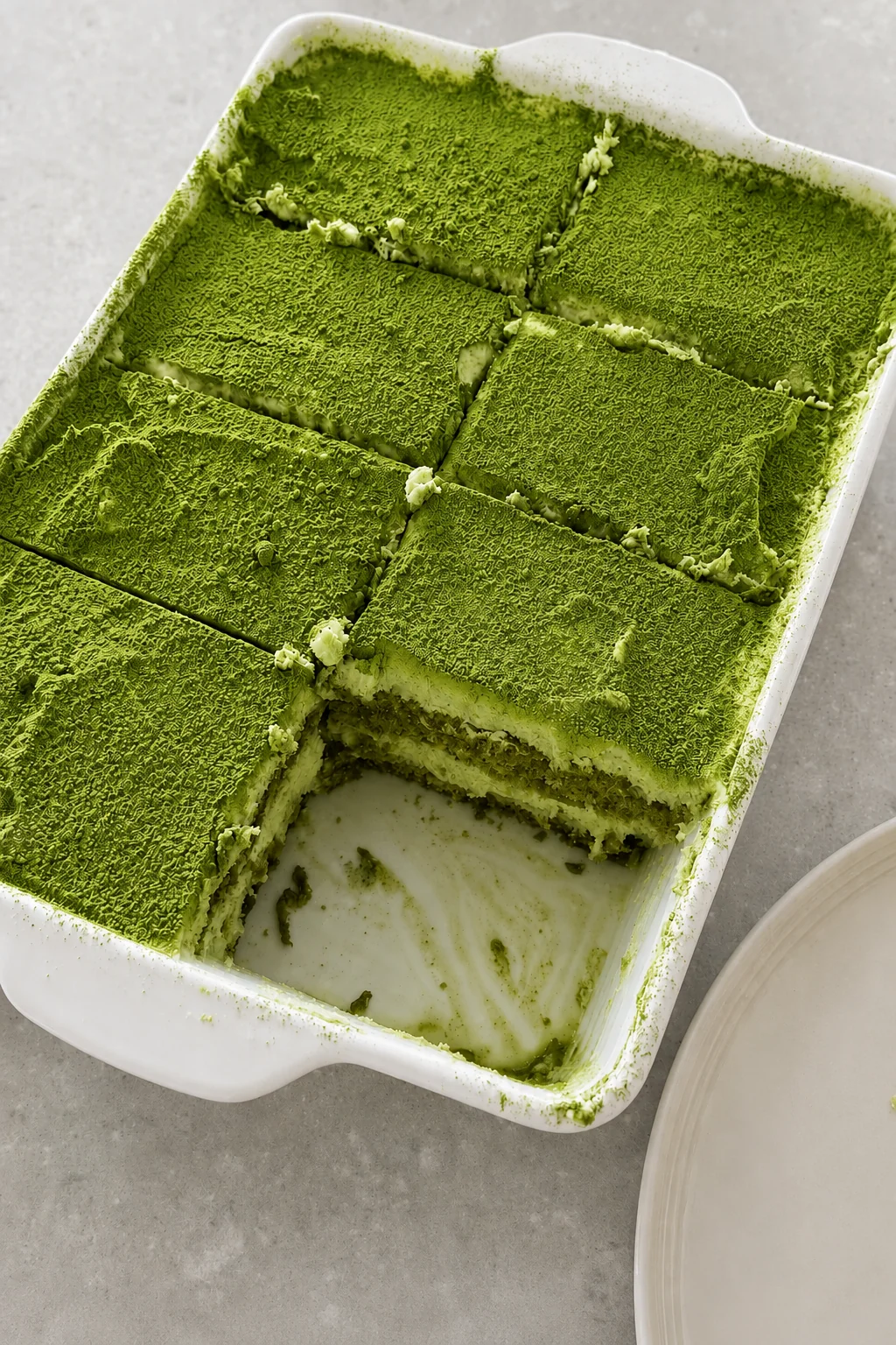 Tiramisu — Matcha Tray (6–8 servings)