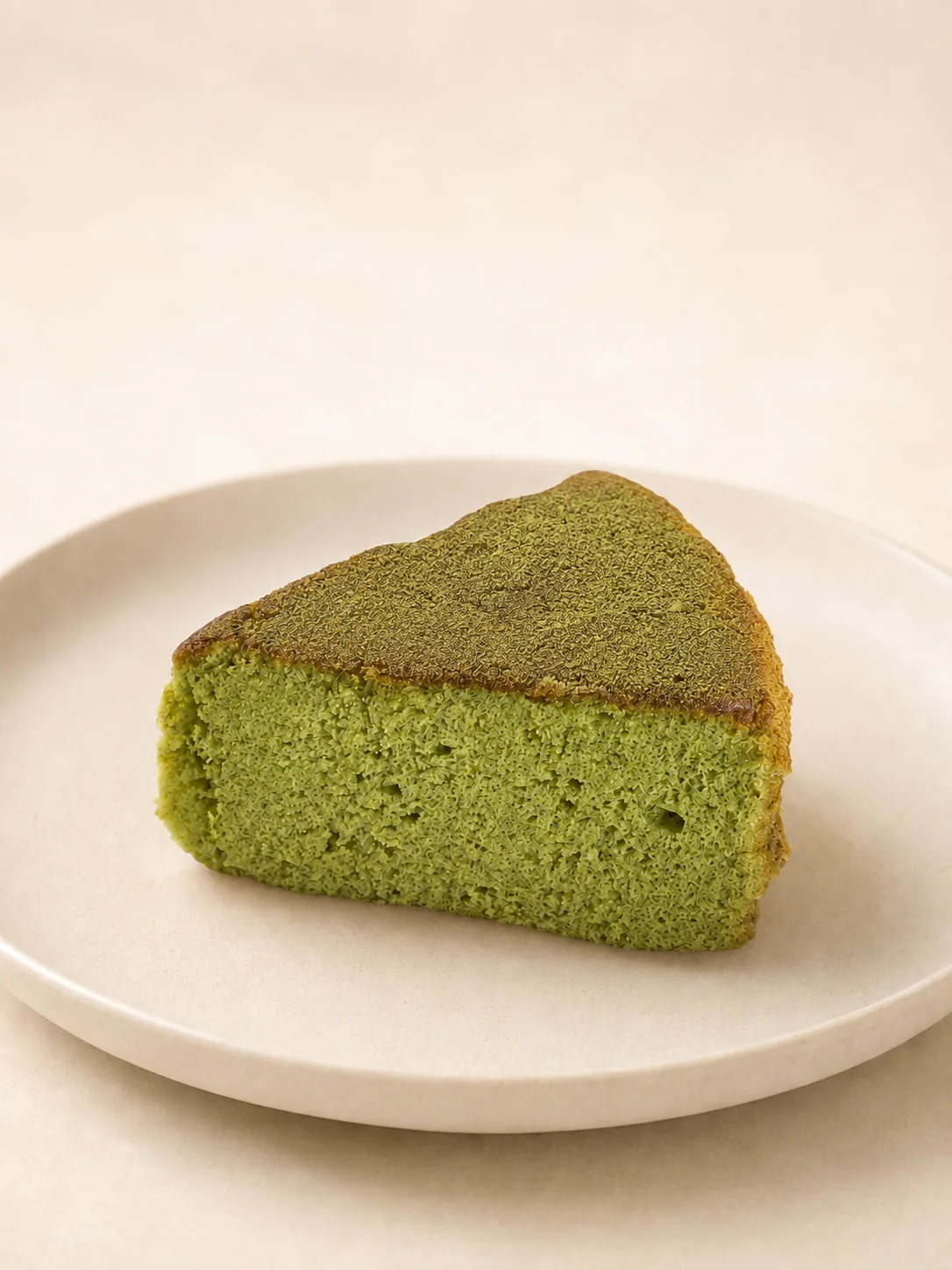 Chiffon Cake - Matcha Slice