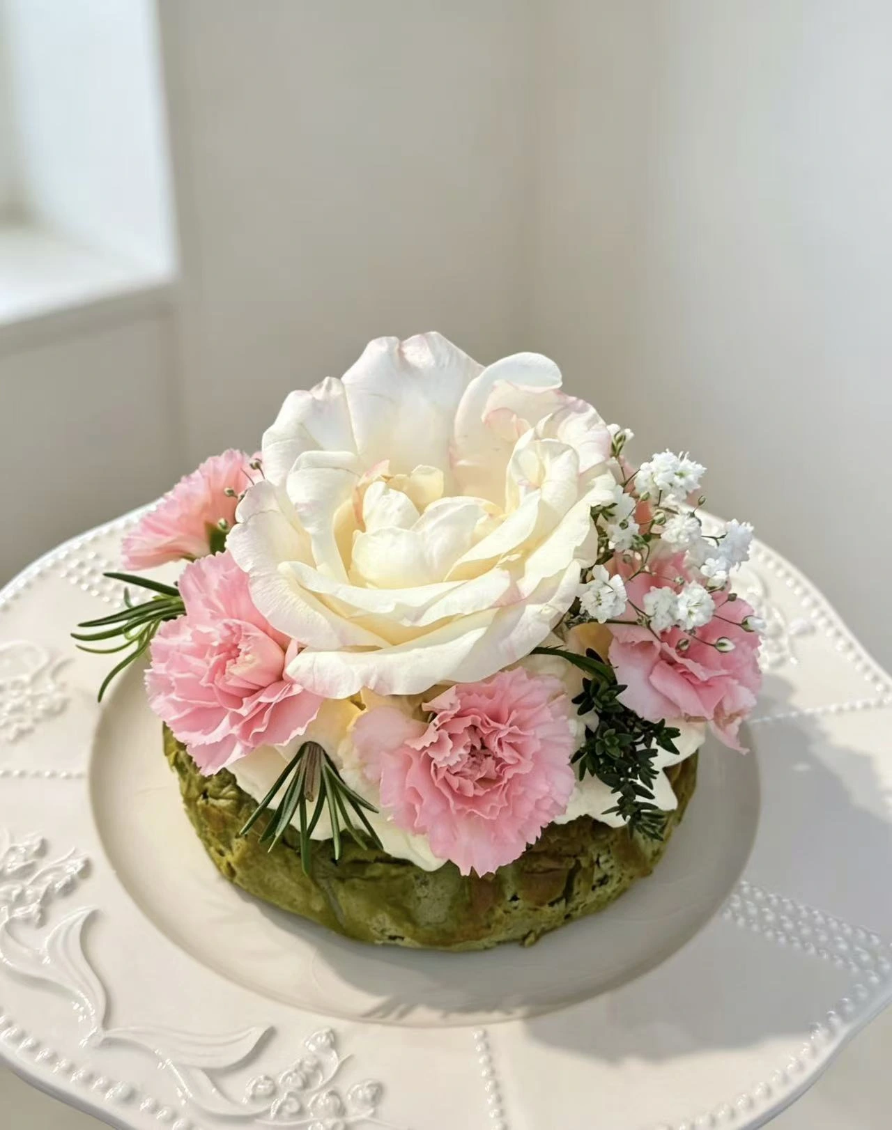 Floral Basque - Spring Blush 6"