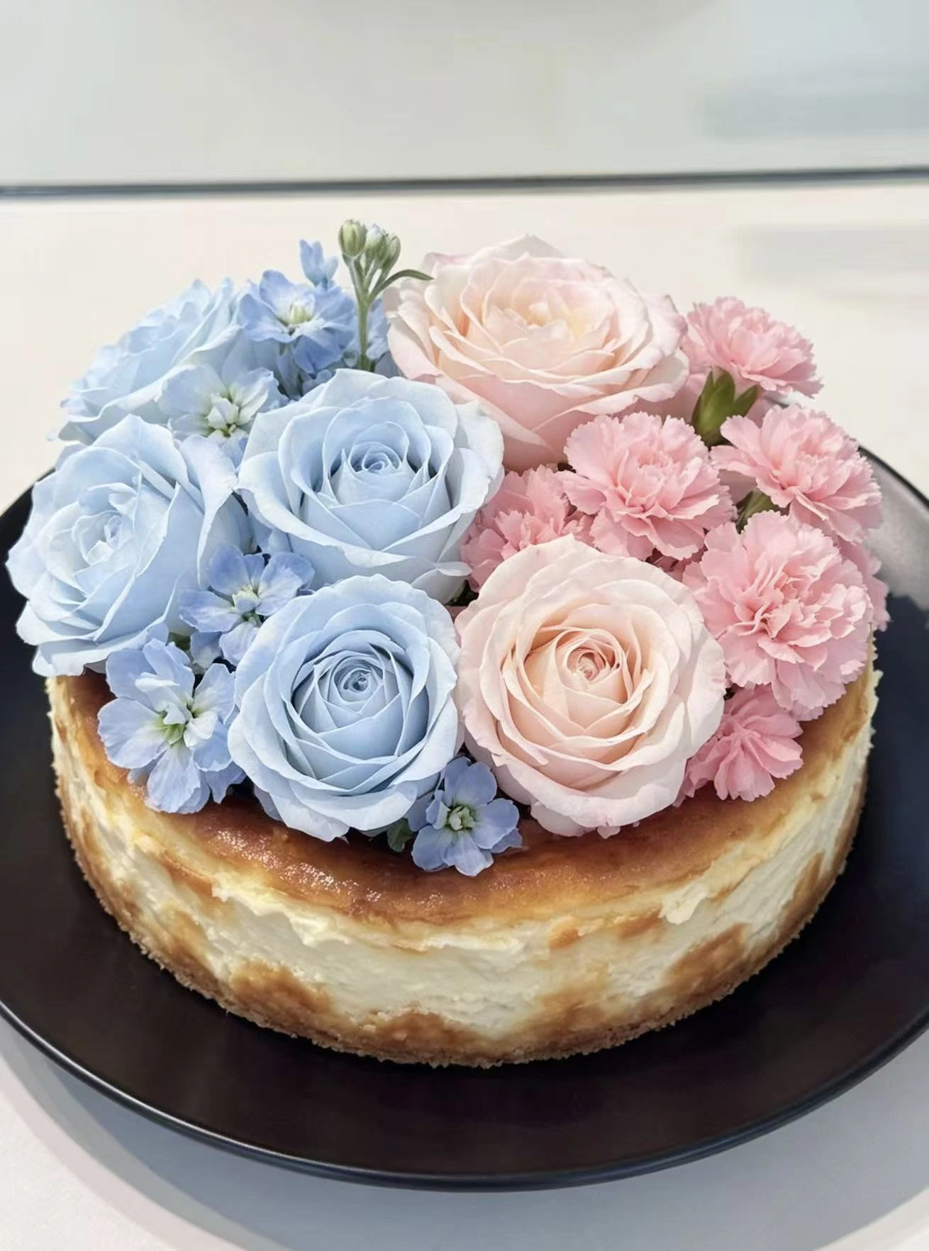 Floral Basque - Blue Blush Bouquet 6"